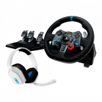 LOGITECH G29 Driving Force Racing Wheel for PlayStation5 and PlayStation4 - WHITE - USB