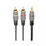 Cablexpert 3.5 mm stereo plug to 2xRCA plugs, gold-plated connectors, 1.5 | CCA-352-1.5M