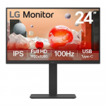 LCD Monitor|LG|23.8"|Business|Panel IPS|1920x1080|16:9|100Hz|5 ms|Speakers|Swivel|Pivot|Height adjustable|Tilt|24BA750-B