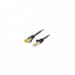 LANBERG Patchcord Cat.6A S/FTP LSZH CU 0.25m black