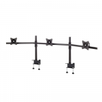 EDBAK Desk Mount | SV11 desk mount for three monitors | Height adjustment, tilt | 19-27 " | Black
