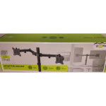 SALE OUT. Goobay Dual Monitor Mount Flex, Black | Goobay Dual Monitor Mount Flex | Swivel, Tilt, Rotation | 17-32 " | Maximum weight (capacity) 8 kg | DAMAGED PACKAGING | Black