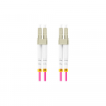 LANBERG Fiber optic patchcord MM LC/UPC-LC/UPC DX OM4 15m