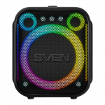 SVEN PS-880, black, power output 110W (RMS), TWS, Bluetooth, FM, USB, microSD, LED-display, lithium battery