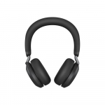 JABRA Evolve2 75 Headset on-ear Bluetooth wireless active noise cancelling USB-A noise isolating black with charging stand MS Te