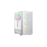 be quiet! Pure Base 501 LX White | Baltas ATX korpusas | 4&times; ARGB PWM ventiliatoriai | Grūdintas stiklas