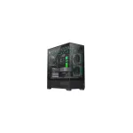 Gamemax VISTA 2 AB ATX juodas panoraminis kompiuterio korpusas su 3 ARGB ventiliatoriais