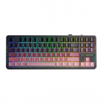 Klaviatūra Aula F87 Pro (Rožinė/Juoda) - Gray Wood V4 Switches