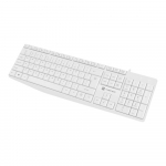 NATEC Keyboard Nautilus US slim white