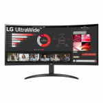 LCD Monitor|LG|34"|Curved/21 : 9|Panel VA|3440x1440|21:9|100 Hz|5 ms|Tilt|34WR50QK-B