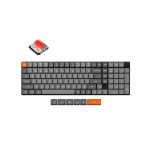 Keychron K17 Max QMK Wireless Custom Mechaninė klaviatūra RGB pa&scaron;vietimas (Hot-Swappable) / Low Profile Gateron Mechaninė