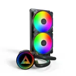 Montech LightFlow ARGB 240 Juoda | 240mm | Skysčio au&scaron;intuvas