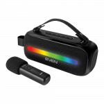Speaker SVEN PS-255, black (12W, Bluetooth, FM, USB, karaoke mic, 3600mAh)