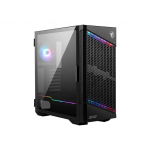 MSI MPG VELOX 100P AIRFLOW | Juodas ATX korpusas | 4&times; ventiliatoriai | ARGB | Grūdintas stiklas