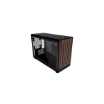 Lian Li A3-mATX Wood Glass Edition Black | Juodas Micro-ATX korpusas | Medinis priekis | Grūdintas stiklas