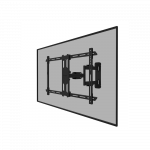 Neomounts Wall mount | WL40S-850BL16 TV mount wall | Full motion, Tilt, Swivel | 40-70 " | Maximum weight (capacity) 45 kg | Black