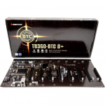Biostar TB360-BTC D+ ATX pagrindinė plok&scaron;tė, LGA1151, 8x PCIe x16, cripto mining