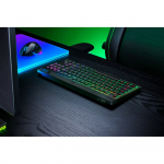 Razer | BlackWidow V4 Low-Profile HyperSpeed | Keyboard | Wireless | US | Bluetooth | Black | Orange Switch