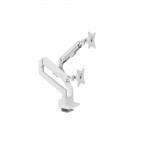 Arozzi Desk Mount | Neo Duo - Gas Spring Monitor Arm AZ-ALZARE-NEO-DUO-WT | Tilt, Swivel, Rotation | Maximum weight (capacity) 9 kg | White