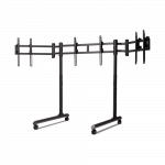 Next Level Racing Floor stand | Round Tube Freestanding Single Monitor Stand | Up to 3x43 " | Height adjustment, Tilt | Maximum weight (capacity) 50 kg | Black