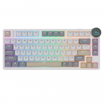Žemo Profilio Klaviatūra Royal Kludge N80 (Pearly Dawn) - RK Low Profile Red switches