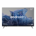 32', HD, Google Android TV, Black, 1366x768, 60 Hz, Sound by JVC, 2x8W, 33 kWh/1000h , BT5, HDMI ports 3, 24 months