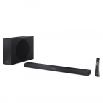 Sharp 2.1ch Ultra-slim Dolby Atmos/DTS Virtual: X Soundbar with Wireless Subwoofer | HT-SBW320 | 360 W | Bluetooth | Black | Wireless connection