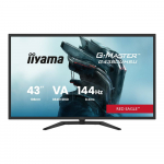 IIYAMA G4380UHSU-B2 G-Master Red Eagle 43inch VA UHD 144Hz 550cd/m2 0.4ms FreeSync 2xHDMI 2xDP 4xUSB 3.2 2x7W Speakers