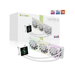 Gamemax HAILSTORM 360 LCD WH 360mm ARGB skysčio au&scaron;intuvas su 3,95" LCD ekranu &ndash; baltas
