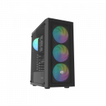 Fury PC Case | SHOBO SH8F ARGB | Black | Midi Tower