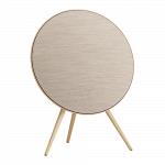 Beosound A9 5th Gen Speaker Gold Tone (Back Sand/Cover Golden/Legs White Oak)
