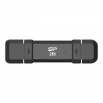 SILICON POWER DS72 1TB External SSD USB-A USB-C 1050/850MB/s Red
