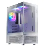 ADATA XPG INVADER X MINI ATX Midi Tower kompiuterio korpusas | Panoraminis stiklas | 5 ARGB ventiliatoriai &ndash; Balta