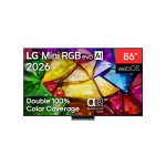 LG 4K evo AI Mini RGB TV | 86MRGB87B3B | 86 | Smart TV | webOS | UHD | Black