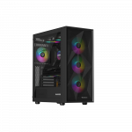 Genesis Gaming PC Case | Diaxid 605 ARGB | Black | Midi Tower | Power supply included No