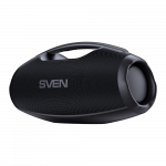 Portable speaker SVEN PS-990, black, power output 180W (RMS), TWS, Bluetooth, RGB backlight, Waterproof (IPx7), USB, Lithium battery, Battery life &ndash; up to 16 hours