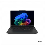 Lenovo ThinkPad T16 G5 AMD | Black | 16 " | IPS | WUXGA | 1920 x 1200 pixels | Anti-glare | AMD Ryzen 5 PRO | 215 | 16 GB | SODIMM DDR5 | Solid-state drive capacity 512 GB | AMD Radeon 740M Graphics | Windows 11 Pro | 802.11be | Bluetooth version 5.4