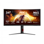 AOC CU34G4Z Monitorius | 34", UWQHD, Curved VA, 240 Hz