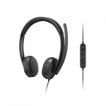 Lenovo Wired VoIP Headset 5000 (Teams) | Built-in microphone | USB Type-A, USB Type-C | Black