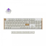 Klaviatūra Keychron K10 Magnetinė Hall Effect (Balta) - Gateron Double-Rail Magnetic Nebula Switches