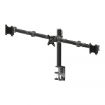 IIYAMA DS1003C-B1 Flexible Desk Mount for Triple Monitor Mount with Clamp or grommet Screen size 10-27inch (P)
