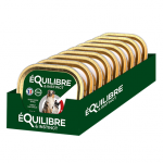 Equilibre Pa&scaron;tetas suaugusiems &scaron;unims su jautiena ir žirneliais, 300 g - 9 vnt pakuotė