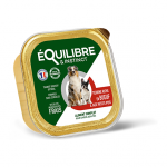 Equilibre Pa&scaron;tetas suaugusiems &scaron;unims su jautiena ir žirneliais, 300 g - 1 vnt