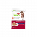 Natural Trainer Cat Adult Salmon konservai katėms, su la&scaron;i&scaron;a 85g N12