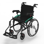 Neįgaliojo vežimėlis &ndash; aliuminis su stabdžiais palydinčiam asmeniui