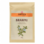 Mėlynžiedės ta&scaron;kuonės Brahmi milteliai, ekologi&scaron;ki, Sattva Ayurveda, 100g