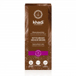 Augaliniai vidutinio rudumo plaukų dažai Medium Brown, Khadi Naturprodukte, 100g
