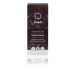 Augaliniai tamsiai rudi plaukų dažai Dark Brown, Khadi, 100g
