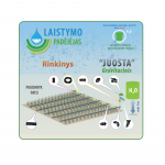Laistymo Padėjėjas .&Scaron;iltnamio laistymo sistema "Juosta" gravitacinis