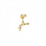 Nikeliuotas žalvarinis ventilis &frac12;&ldquo;